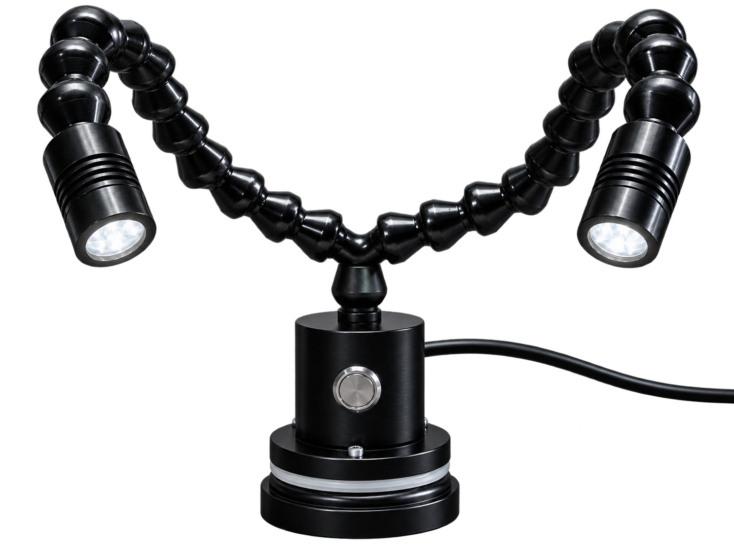 DuoFlex – Arbeitsplatzleuchte mit zwei flexibel positionierbaren Lichtköpfen - 40° - Magnet - 220-240 Volt